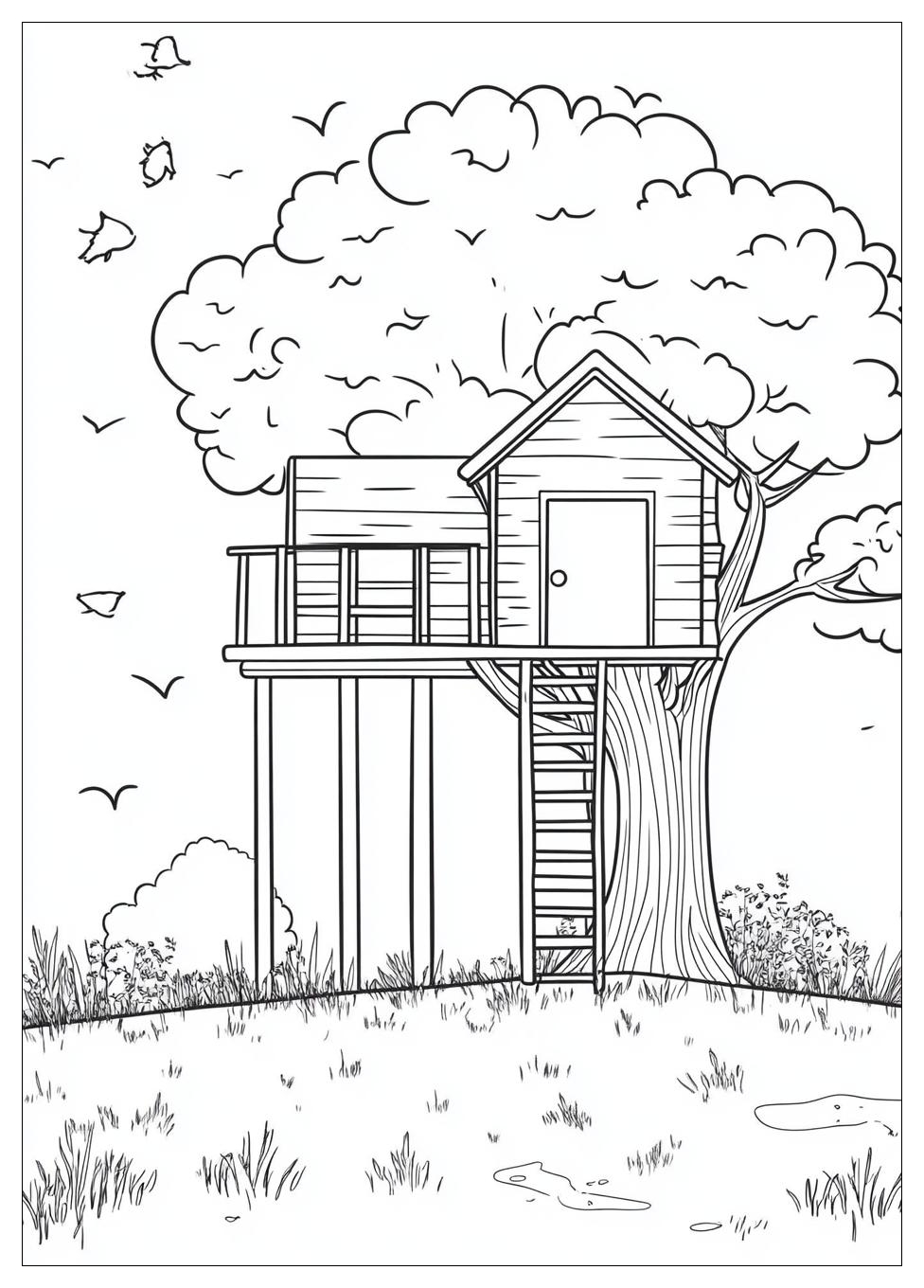 tree_house_coloring_pages_1