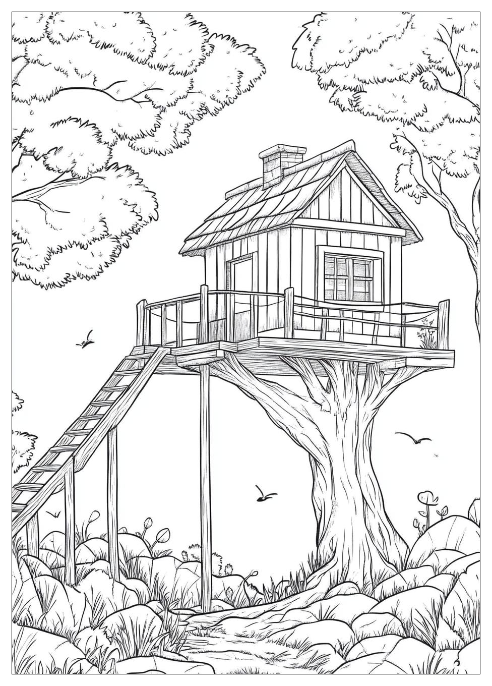 tree_house_coloring_pages_2
