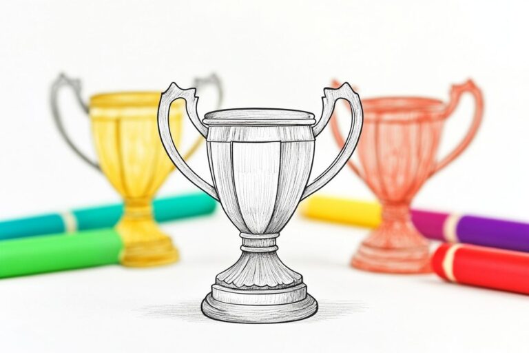 Trophy Coloring Pages : Color Your Success
