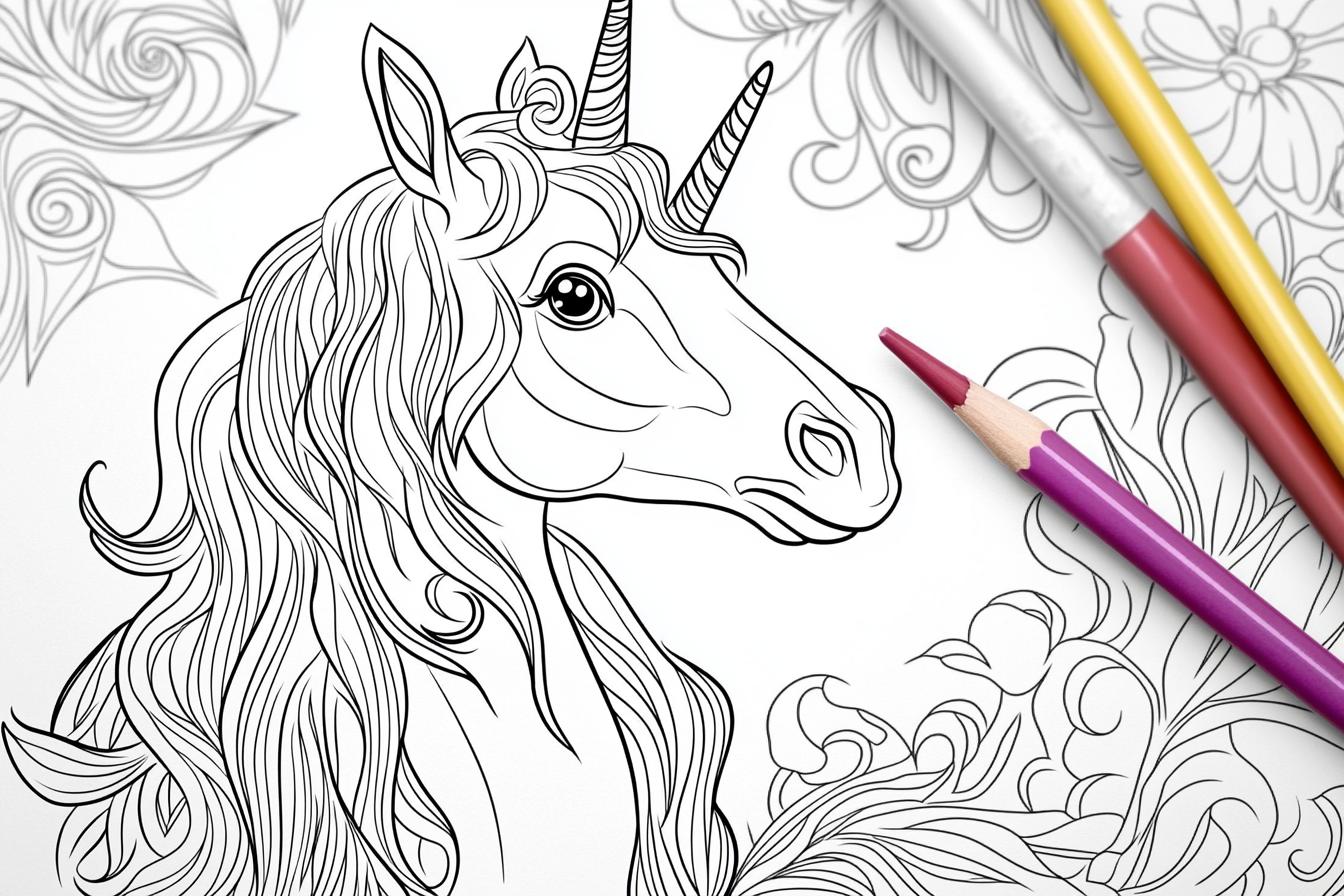 Unicorn Coloring Pages Free Printable PDF Unicorn Coloring Pages