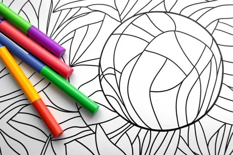 Volleyball Coloring Pages : Spike Your Creativity with Fun Volleyball Designs