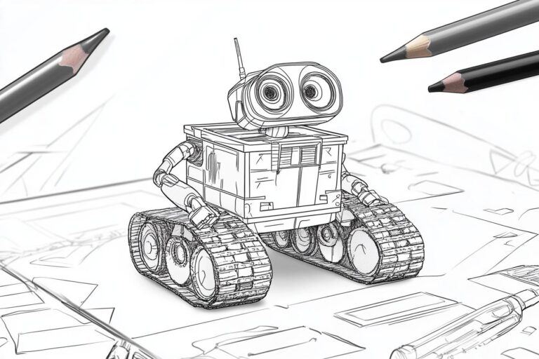 Wall E Coloring Pages : Fun for All Ages