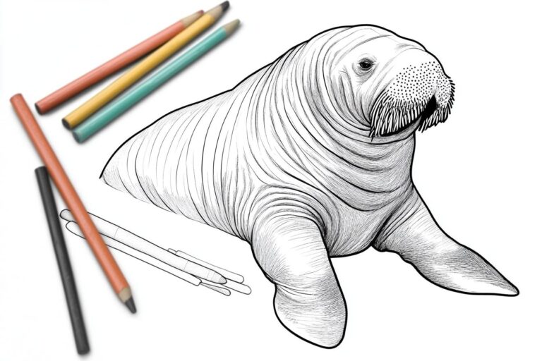 Walrus Coloring Pages : Fun Designs, Printables, and Learning Activities