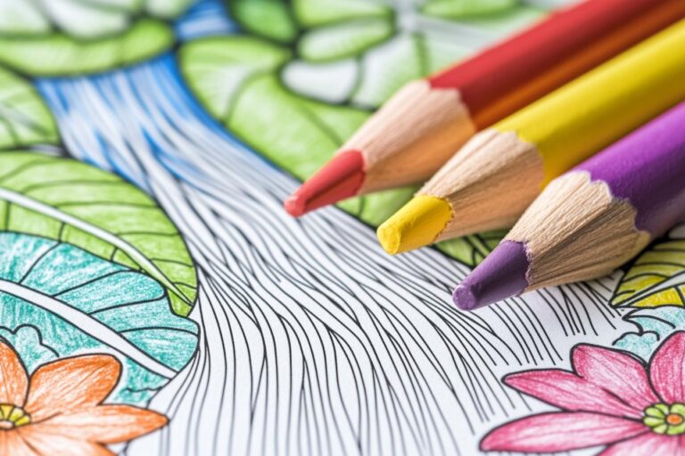 Waterfall Coloring Pages : Relax and Unleash Creativity