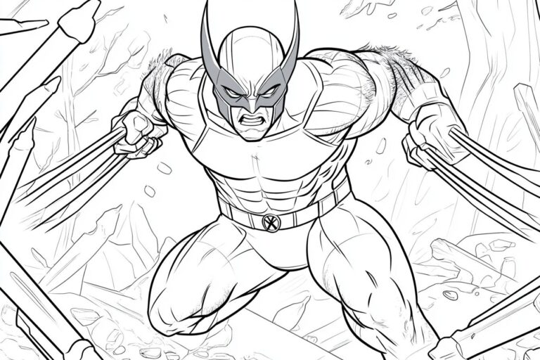 Wolverine Coloring Pages: Unleash Your Inner X-Man