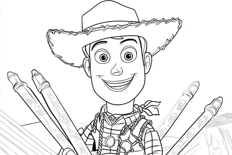 Woody Coloring Pages : Fun and Creative Coloring for Kids
