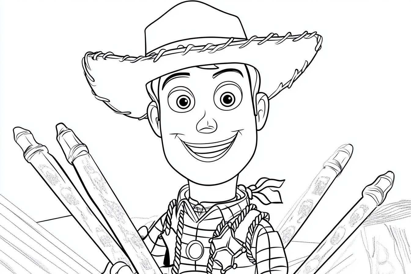 Woody Coloring Pages Free Printable PDF Woody Coloring Pages