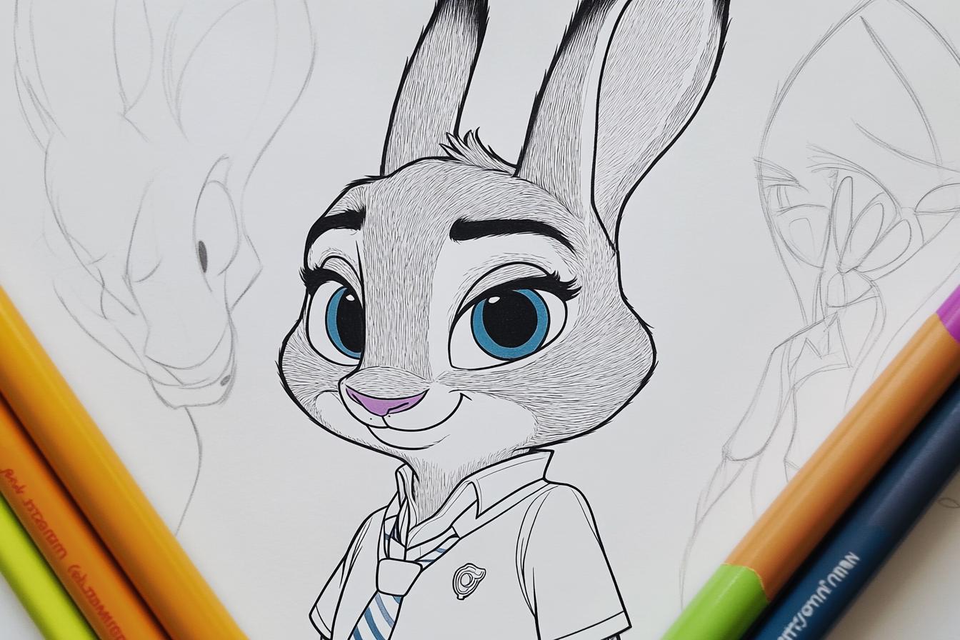 Zootopia Coloring Pages Free Printable PDF Zootopia Coloring Pages